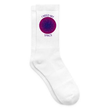 Ich brauche meine Weltraumkugel - Tennissocken - Weiß - Rechts