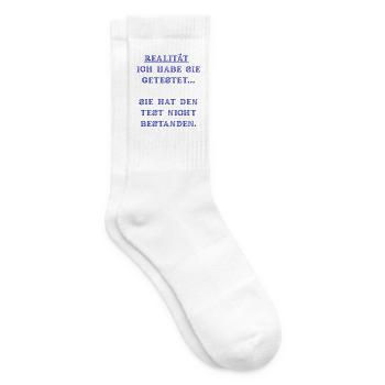 Realitätstest: Der Test hat versagt - Tennissocken - Weiß - Rechts
