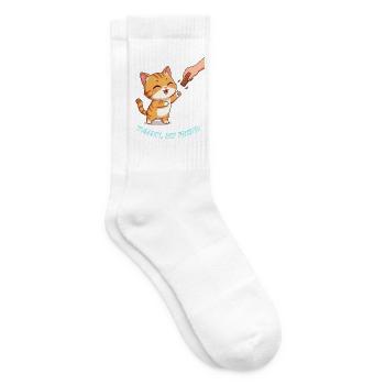 Cookie Time Katze niedliche Designkatze - Tennissocken - Weiß - Rechts