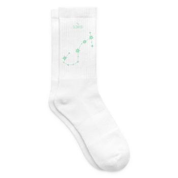 Skorpion, Tierkreiszeichen, Sternbild Grün - Tennissocken - Weiß - Rechts