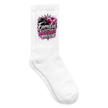 Familie Ist Das Wichtigste - Tennissocken - Weiß - Rechts