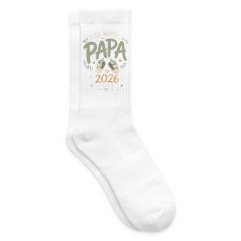Werdender Vater Ich werde Papa - Tennissocken - Weiß - Rechts