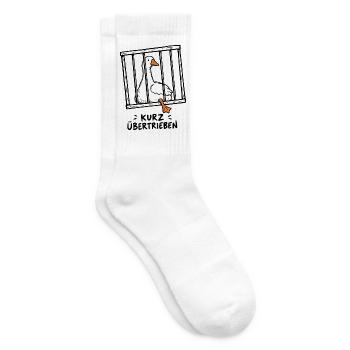 Kurz übertrieben - Tennissocken - Weiß - Rechts