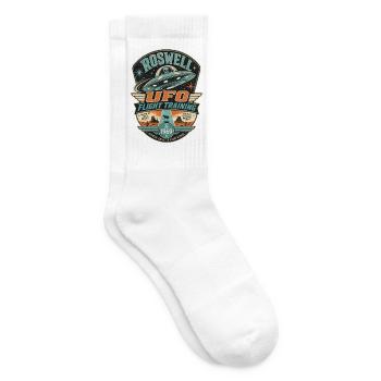ROSWELL UFO FLIGHT TRAINING - Tennissocken - Weiß - Rechts
