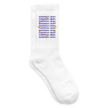 EU Flag European Union - Tennissocken - Weiß - Rechts