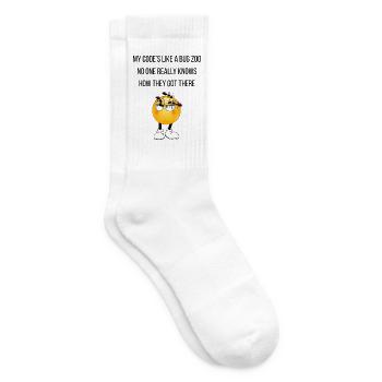 Mein Code ist wie ein Insektenzoo - Tennissocken - Weiß - Rechts