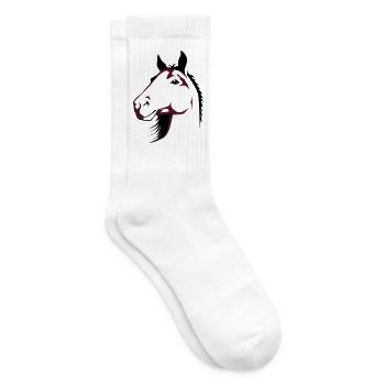 Pferd - Tennissocken - Weiß - Rechts