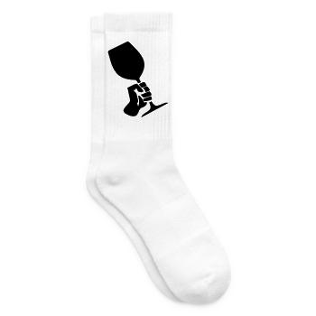 Wine Revolution - Tennissocken - Weiß - Rechts