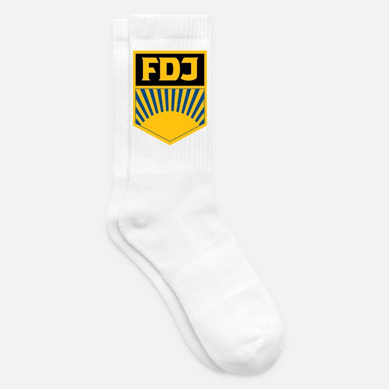 FDJ - Chaussettes de tennis - blanc