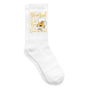 Musique de soufflage et bière C’est pourquoi je suis ici - Chaussettes de tennis - blanc - Droite