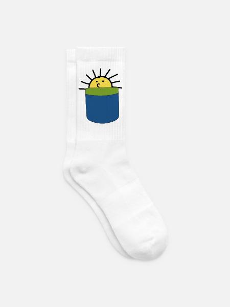 Sonne - Tennissocken - Weiß