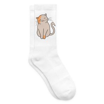 Cat - Tennis socks - white - Right