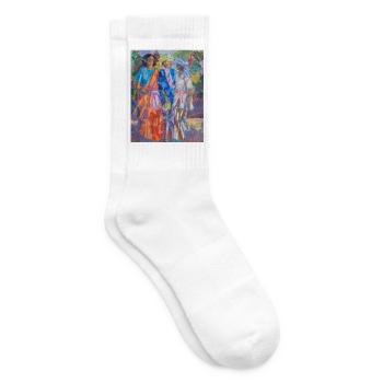 Per Stenius Painting - Tennis socks - white - Right