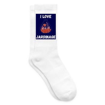 PRINTEMPS. JARDINAGE. RETRAITE. PRINTEMPS. JARDIN. - Chaussettes de tennis - blanc - Droite