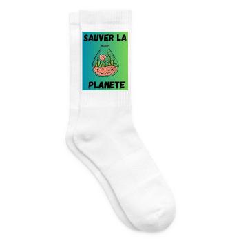 FEDER. GARTENARBEIT. RUHESTAND. FEDER. GARTEN. - Tennissocken - Weiß - Rechts