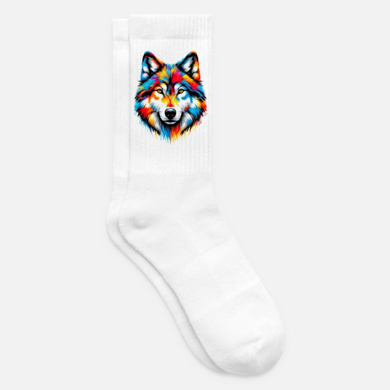 Wolf - Tennissocken - Weiß