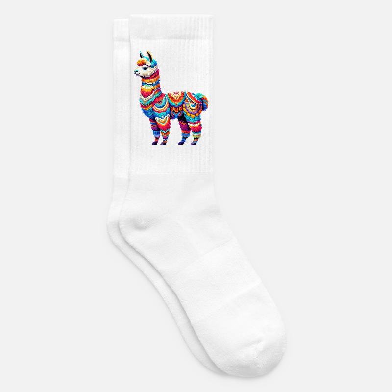 Alpaka - Tennissocken - Weiß