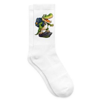 Crocodile Hiking / Mountaineering Crocodiles - Tennis socks - white - Right