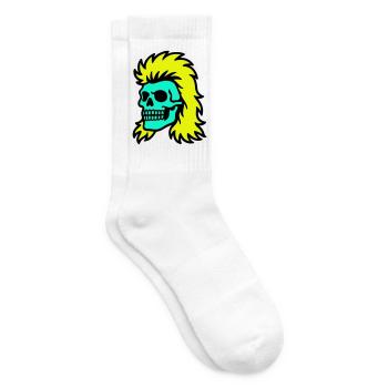 Mullet Skull - Tennis socks - white - Right