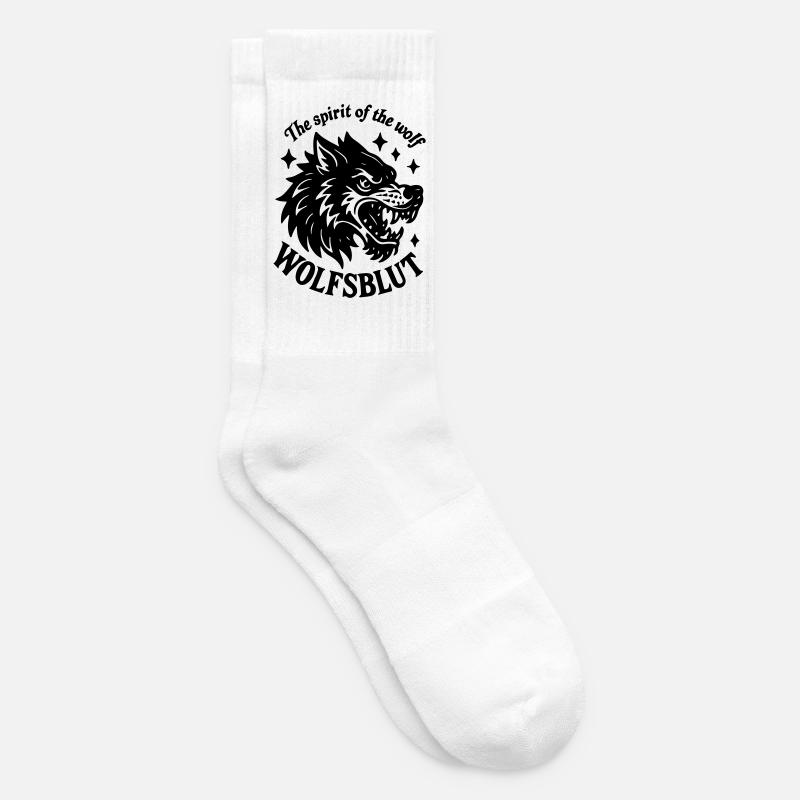 Wolf Blood Wolves Wolf Pack Wolf Pack Pack Pack Hunting - Tennis socks - white
