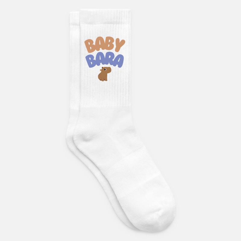Bébé Bara Capybara - Chaussettes de tennis - blanc