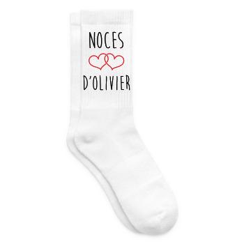 Oliviers Hochzeit 59 Jahre Ehe - Tennissocken - Weiß - Rechts