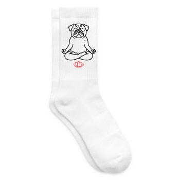 Plan de méditation sur le yoga carlin - Chaussettes de tennis - blanc - Droite