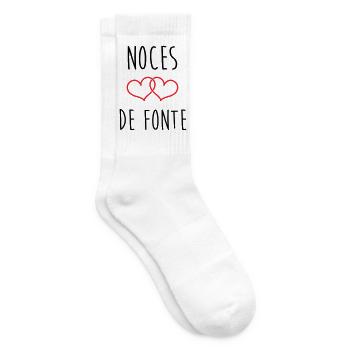 noces de Fonte 73 ans de mariage - Chaussettes de tennis - blanc - Droite