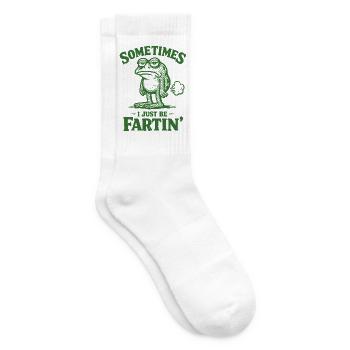 Sometimes I'm just a farting frog. - Tennis socks - white - Right