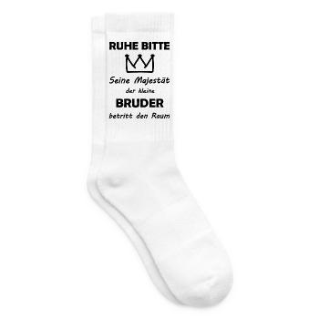 Königliches Baby betritt den Raum - Tennissocken - Weiß - Rechts