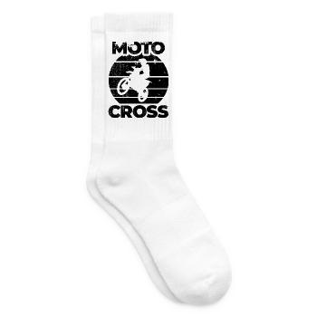 Fun motocross - Tennis socks - white - Right