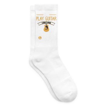 Funny Guitar Quote - Tennis socks - white - Right