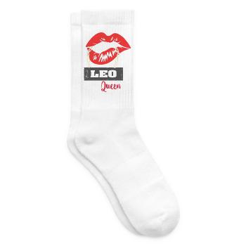 Signe du zodiaque Lion - Chaussettes de tennis - blanc - Droite