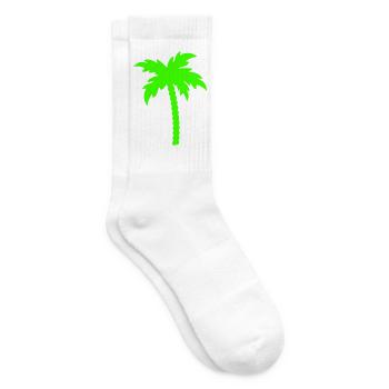 Palme Silhouette  - Tennissocken - Weiß - Rechts