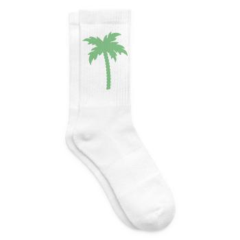 Palme Silhouette  - Tennissocken - Weiß - Rechts