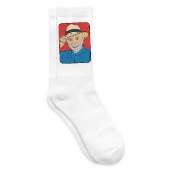 Lula da Silva Pop Art – Brasilianischer Präsident - Tennissocken - Weiß - Rechts