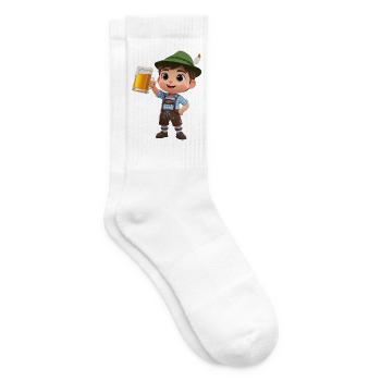 Bierhelm – Prost beinand - Tennissocken - Weiß - Rechts