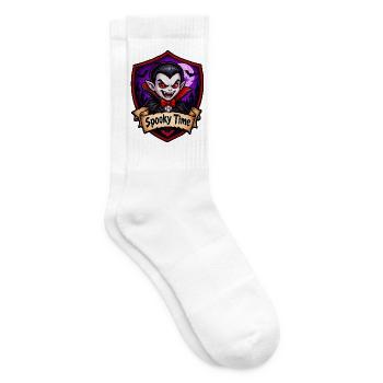 Spukzeit Vampir Cartoon - Tennissocken - Weiß - Rechts