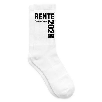 Rente 2026 Limited Edition Ruhestand - Tennissocken - Weiß - Rechts
