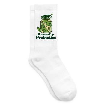 Angetrieben von Probiotika – Fermentierter Lebensmittelliebhaber - Tennissocken - Weiß - Rechts