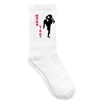 Muay Thai - Tennissocken - Weiß - Rechts