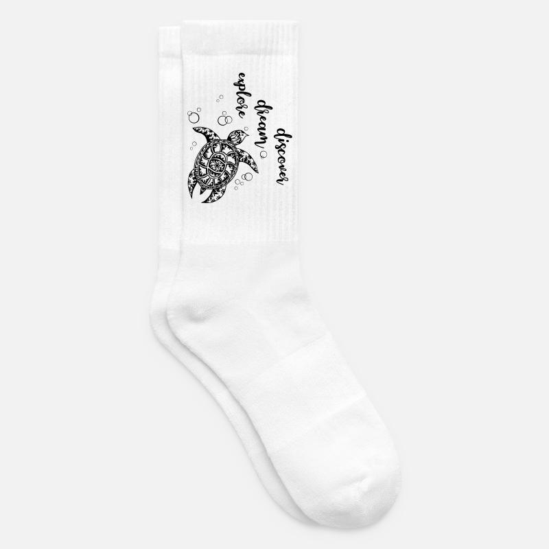 Explore Dream Discover - Turtle - Tennissocken - Weiß