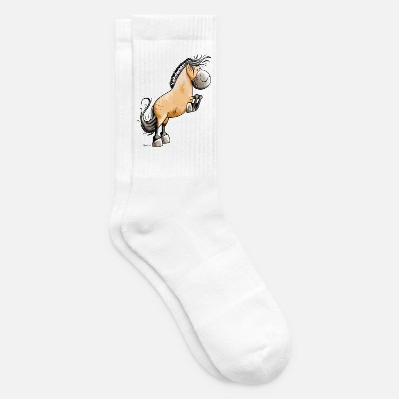 Lustiger Norweger - Tennissocken - Weiß
