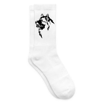 Tête de Wolfsspitz - Chaussettes de tennis - blanc - Droite