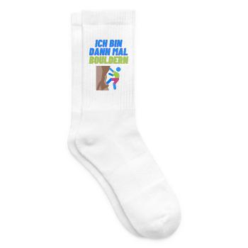 Ich bin dann mal Bouldern - Tennissocken - Weiß - Rechts
