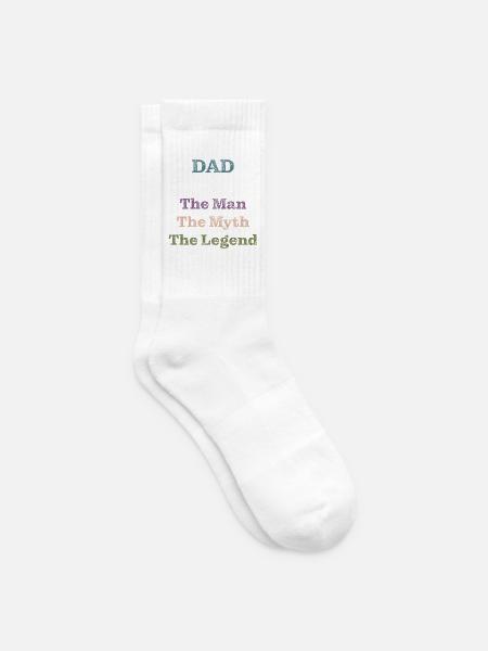 Papa The Legend Vatertagsgeschenk - Tennissocken - Weiß