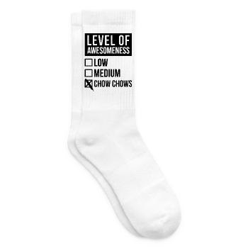 Chow Chow - Chaussettes de tennis - blanc - Droite
