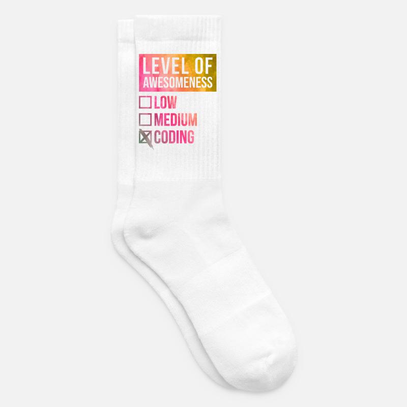 Coding - Tennis socks - white