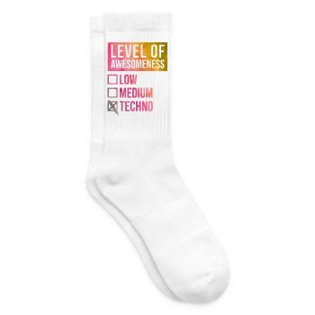 Techno - Tennissocken - Weiß - Rechts