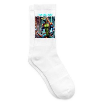 Train like a Beast-Gym Kleidung Herren - Tennissocken - Weiß - Rechts